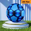 Neon Blue Arc Size Soccer Ball High Elasticity Match Universal Unique Gift Swirl Football Suitable For Both Training And Competition No 5 Football