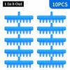 10Pcs Plastic Aquarium Air Splitter 4/5/8mm Oxygen Gas Diverter  for Fish Tank Air Pump Oxygenation
