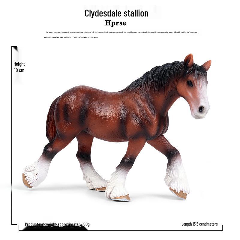 Children's Wildlife Simulation Horse Rider Toy Set