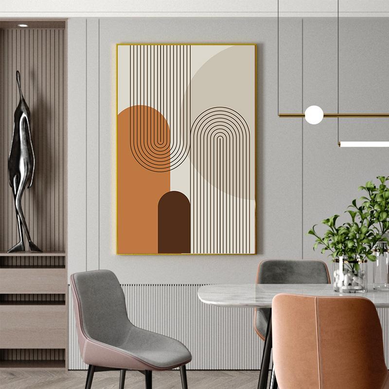 Abstract Geometry Picture Canvas Painting Wall Art Minimalist Line Poster and Print for Modern Home Decor Living Room Design
