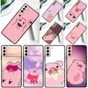 Cartoon Pig Phone Case For Samsung Galaxy S25 Ultra S24 Ultra S9 S10 S20 S21 S22 S24 Plus S23 FE Cover
