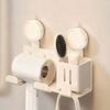 Wall Mounted Suction Cup Hair Dryer Holder No-Drill Hair Straightener Holder  Hair Styling Area