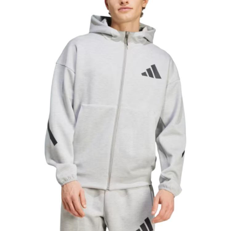Adidas Free Shipping With AdiClub Z.N.E. Full Zip Hooded Track Jacket Men's JF2450