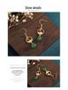 2022 Trendy Agate & Jade 925 Silver Dangle Stud Earrings