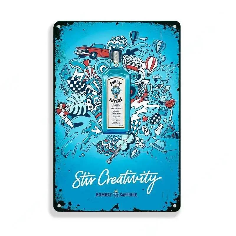 Vintage Beer Brand Metal Tin Sign Man Cave Bar Club Industrial Decor Metal Signs Plaque Garage Retro Metal Plate Wall Decor