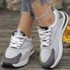 Fashion Breathable Mesh Sneakers for Women Spring Autumn Comfortable Lightweight Running Sports Shoes Woman Lace-Up Platform Female