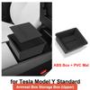 Für Tesla Model Y Standard 2026 Mittelkonsolen-Aufbewahrungs-Organizer-Box Armlehnen-Box Aufbewahrungsschale Schutzmatte Innenzubehör