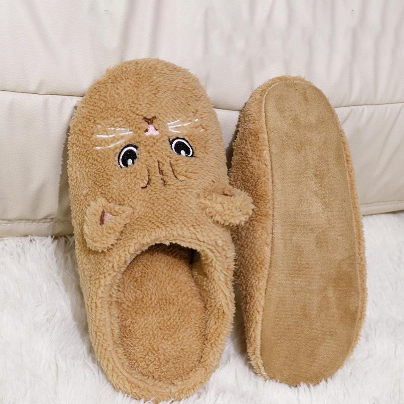 Fashion 2025 Autumn New Fuzzy Kitty Slippers for Women Indoor Light Fur Slides Shoes Home Woman Vivid Cat Fluffy Slipper Floor Shoes Boy