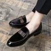 Hairstylist Small Leather Shoes British Size Casual Shoes Summer Breathable Lazy Beanie Shoes