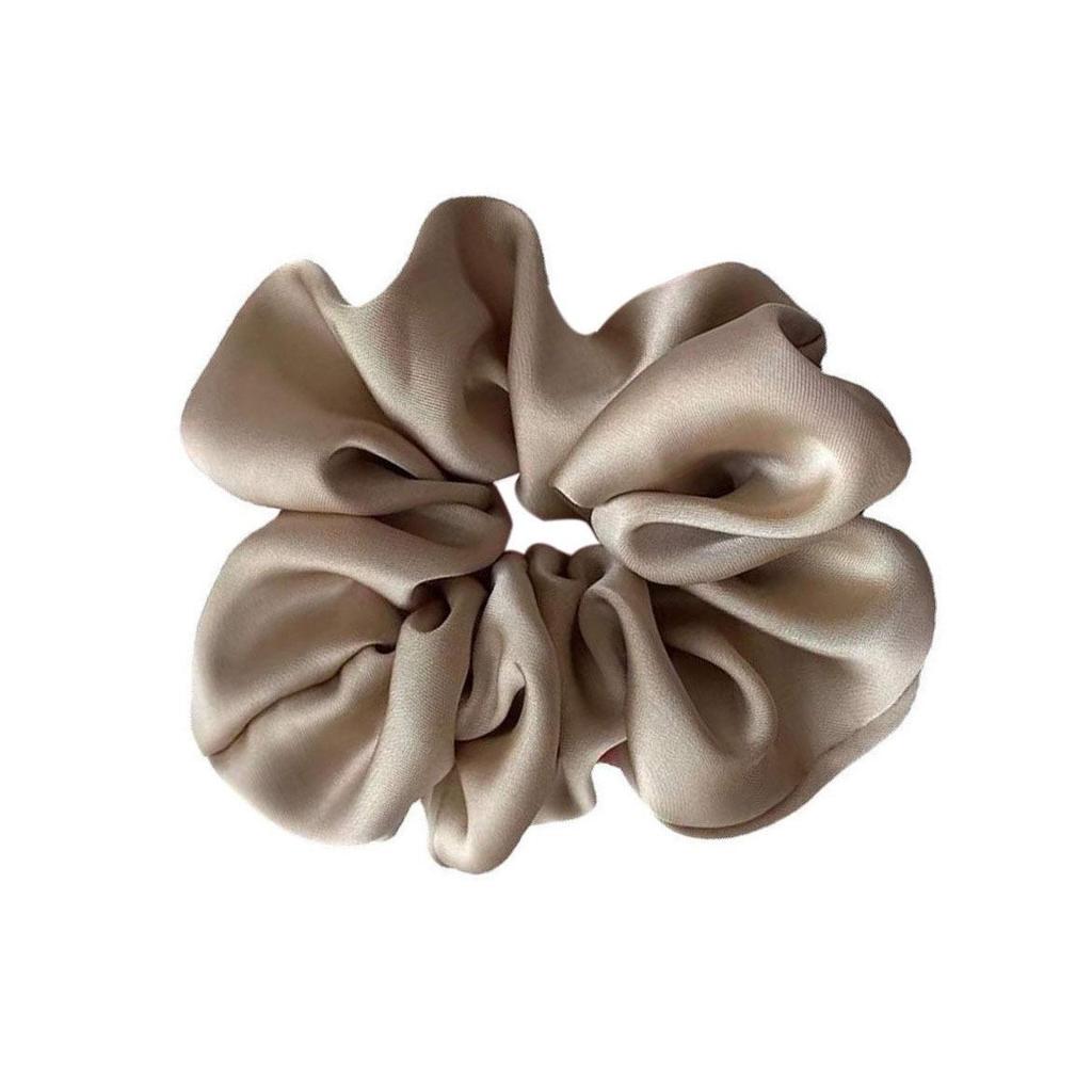 Luxury Satin Hair Tie: High-End French Design, Korean Leather Style