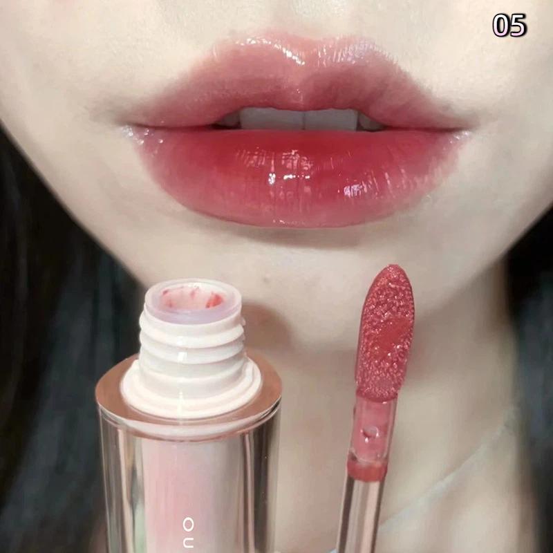 

Fun Fruity Mirror Lip Glaze Glass Lip Gloss Lipstick Long Lasting Moisturizing Transparent Tube Makeup For Gift Makeup Products 5