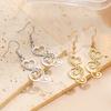 Fashion Women's Personalized Stainless Steel Note Pendant Earrings, Trendy Music Festival Party Jewelry Stainless Steel Earrings