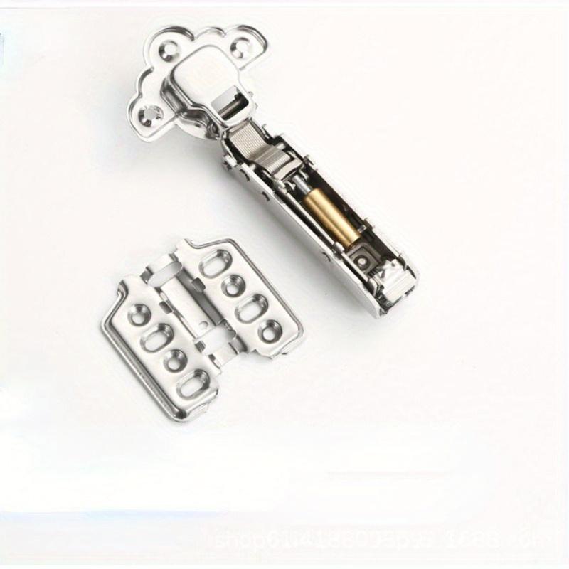1Pc 304 Stainless Steel Thickened Hinge for Wardrobe Cabinet Door Heavy Duty Airplane Pipe Spring Bending Hydraulic Buffer Hinge