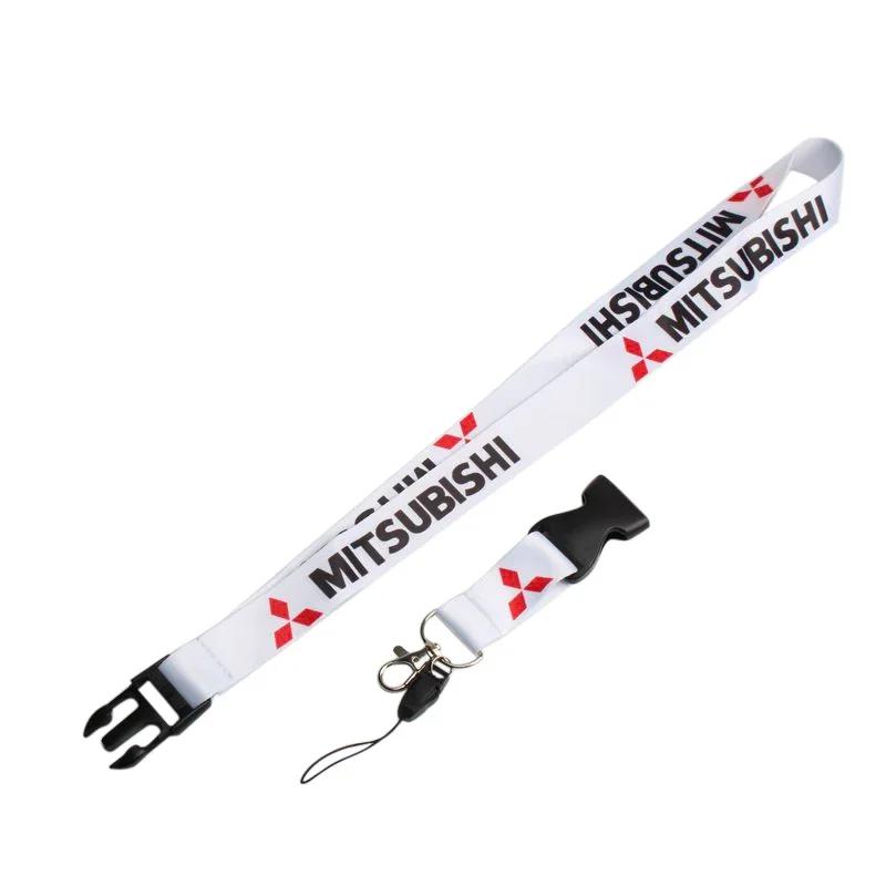 For Mitsubishi Lancer 9 10 ASX Colt Pajero Outlander Eclipse Neck Strap Lanyard Rope Car Keys Holder Phone Hanging Keychains