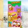 Funny Cute Cool Towel Soft Pool Gift For Travel Gym Shower Camping Quick Dry Sports G-Garfield-S Large Beach Towels