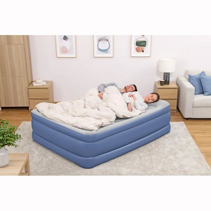 Lit gonflable - Bestway - Tritech - 203 x 152 x 61 cm - 2 places - Pompe électrique intégrée