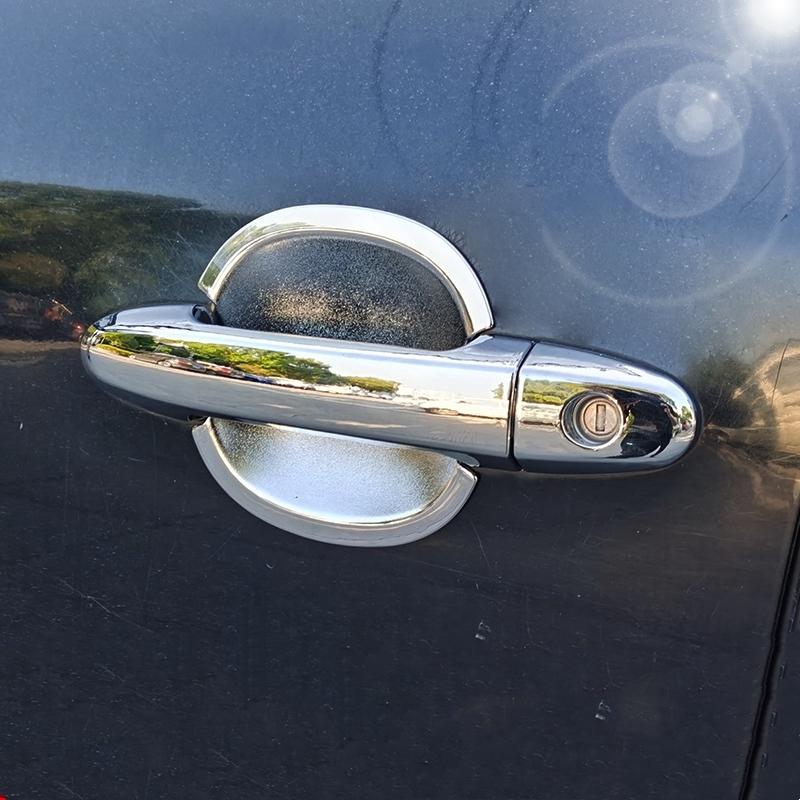 For Hyundai Santa Fe 2007-2012 ABS Chrome Door Handle Bowl Cover Trim Exterior Car Styling Overlay Accessories