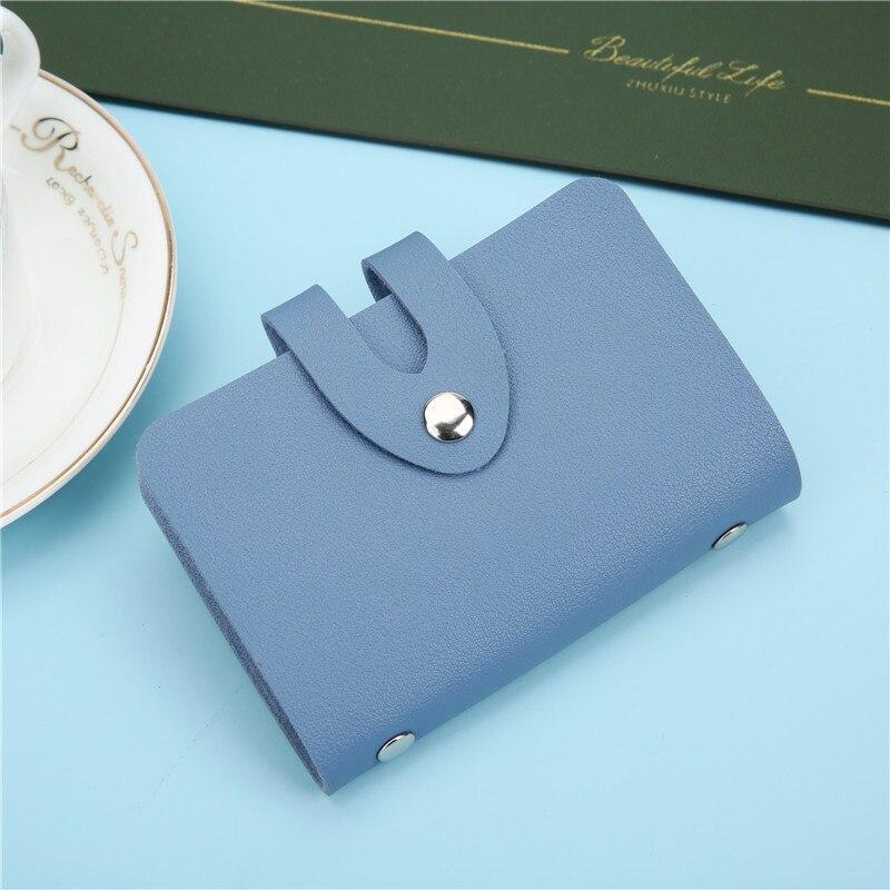 1pc Borsa porta carte d'identità aziendale Borsa in pelle di moda Studenti Lavoratore Infermiera Copertura protettiva per carta di credito 24 slot