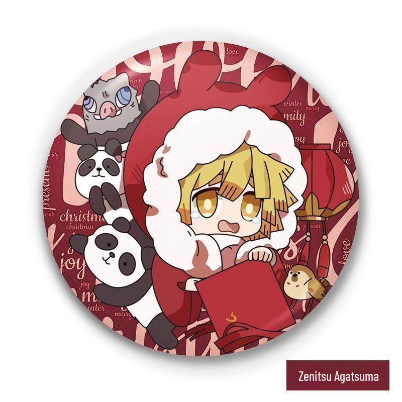 Demon Slayer Badges: Giyu Tomioka, Kyojuro Rengoku, Inosuke, Muichiro, Shinobu Kocho Anime Merchandise