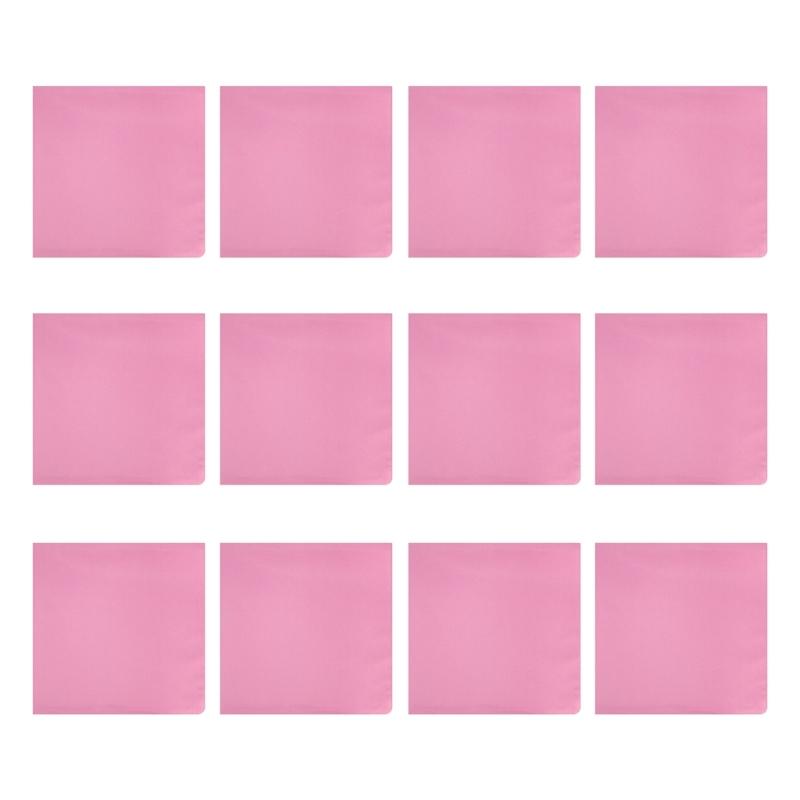 Solid Color Handkerchief for Women Wedding Handkerchief Pocket Handkerchief for Bride Groom Wedding Gift