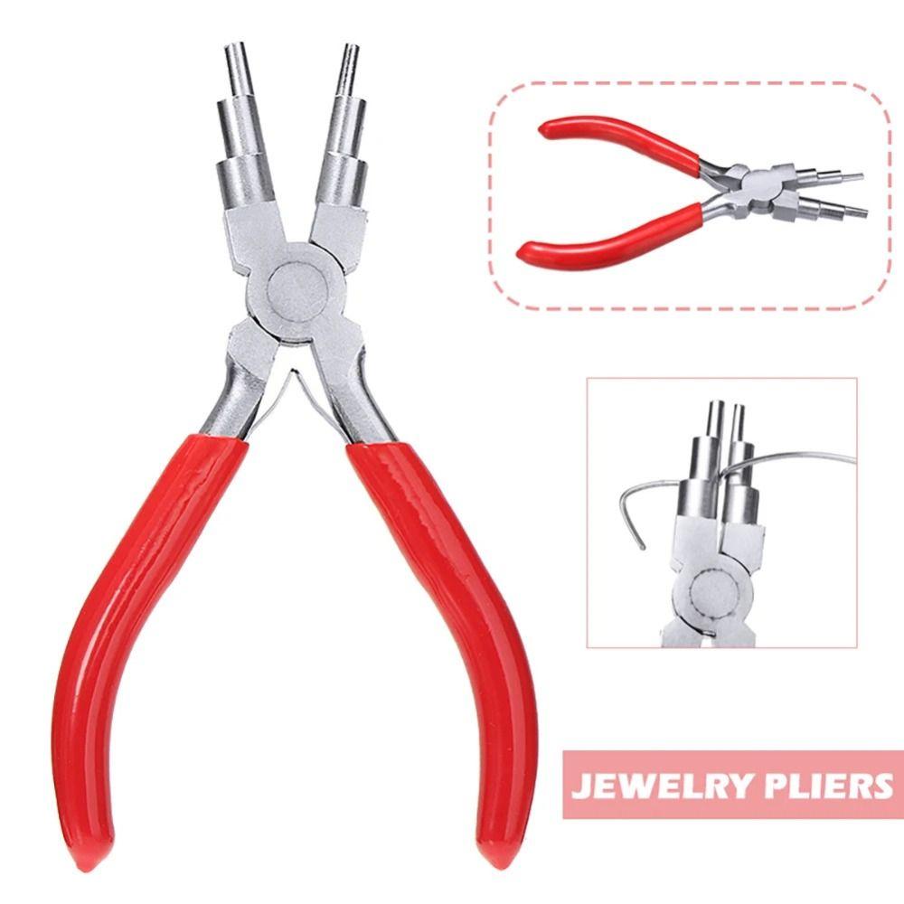 Ring Looping Wire Looper Flat Nose Pliers Jewelry Bending Beading Pliers  Polishing  Handmade