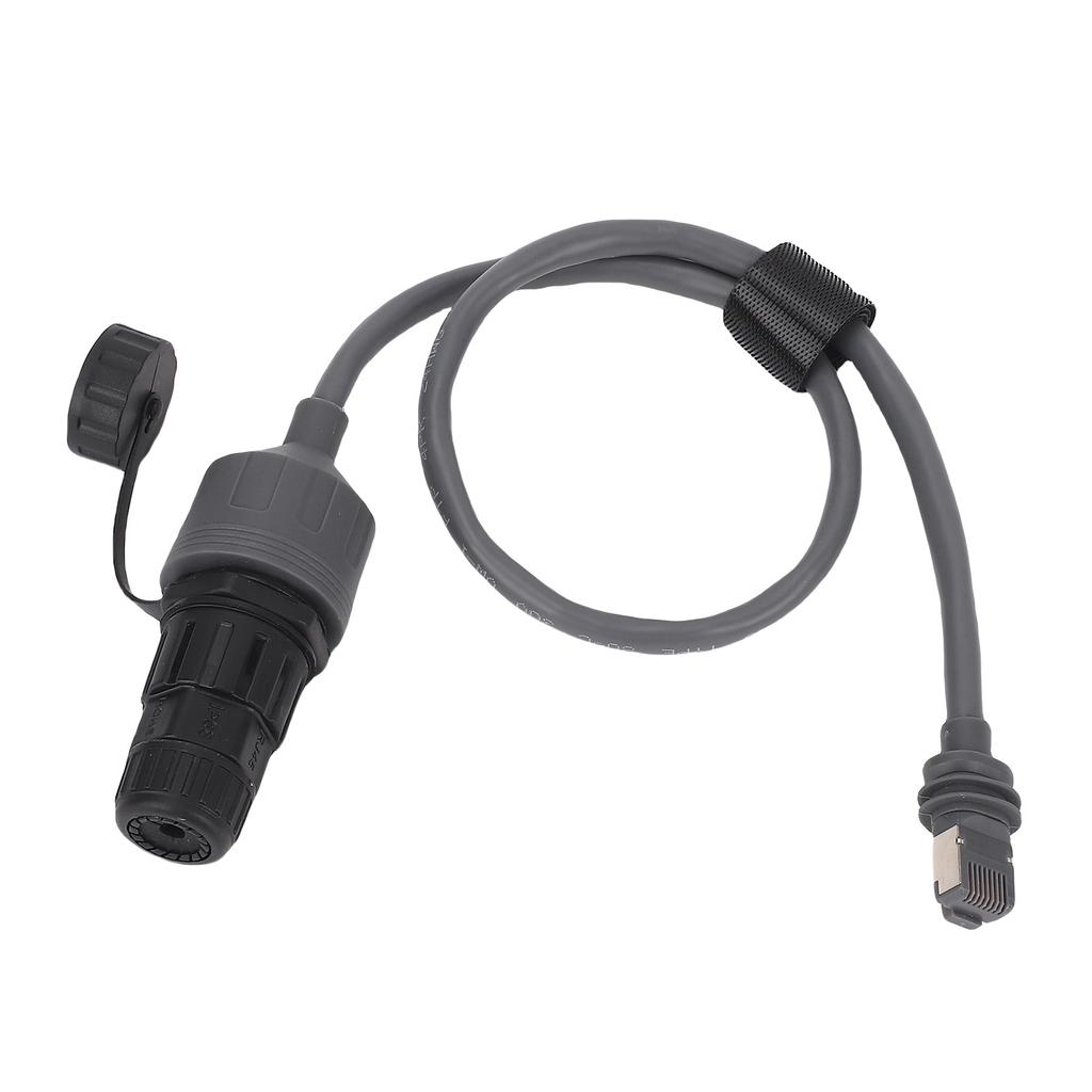 Rectangular Satellite SPX to RJ45 Ethernet Adapter Male to Female Coupler Cable 24AWG IP68 Water