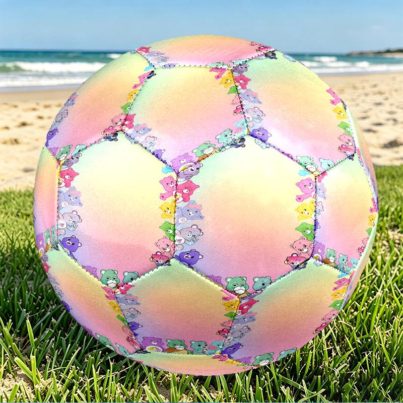 Care Bears Print Size 5 Soccer Ball, PU Wear Resistant Football for Match Training and Daily Practice, Birthday Gift for Soccer Fans