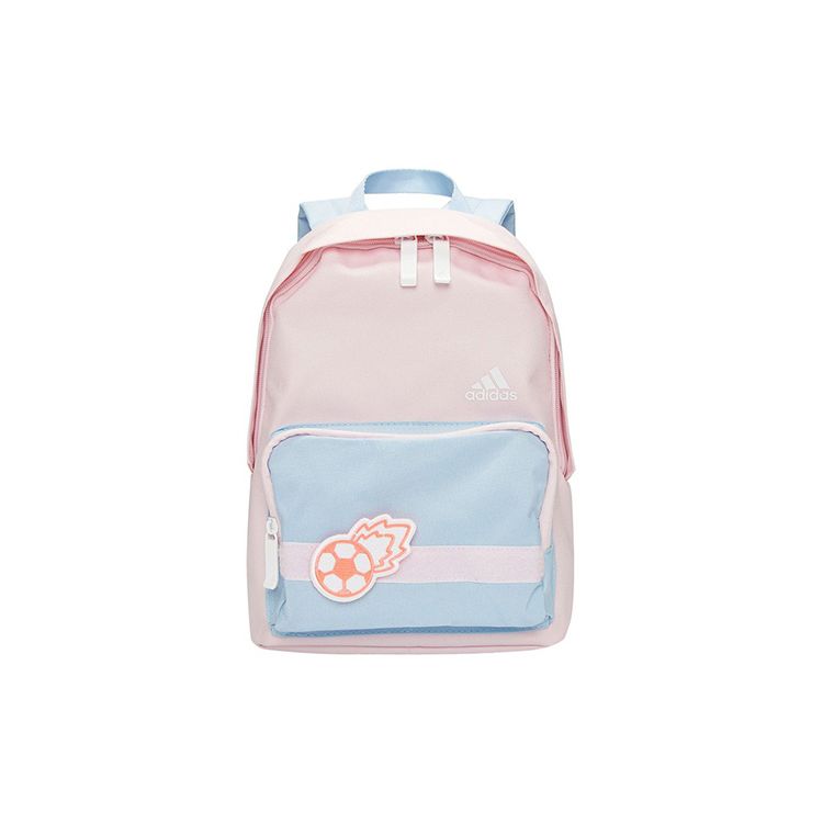Adidas Sports Trend Logo Letter Pattern Recycled Polyester Backpack Women Backpack Pink Blue HE2646 Pink Blue