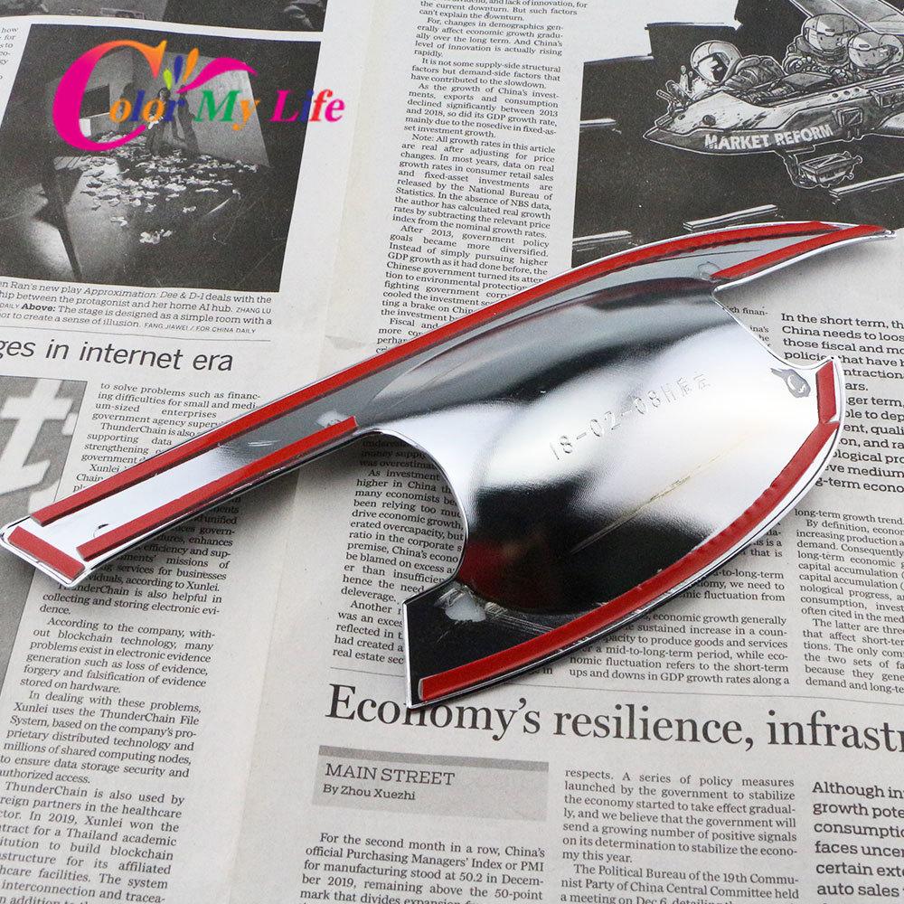 4Pcs/Set Car Accessories for Hyundai Kona Kauai 2017 - 2022 Outer Door Handle Bowl Protecion Cover Sequins