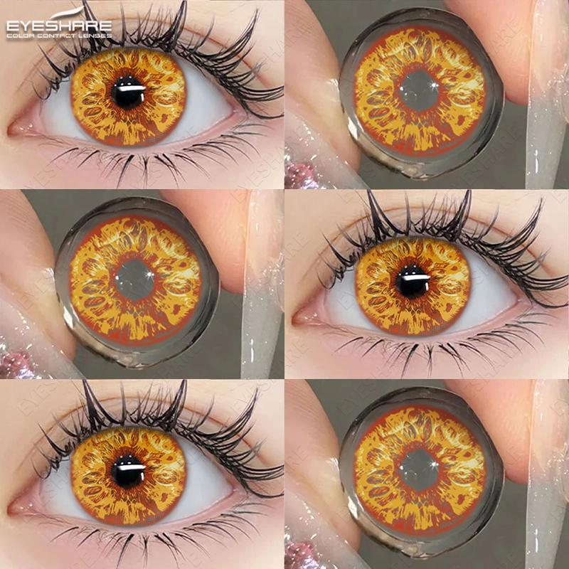 AMARA Cosplay Anime Eyes Lenses for Eyes Makeup Ccrazy Halloween Beauty Contact Lenses Eye Cosmetic Color Lens Eyes
