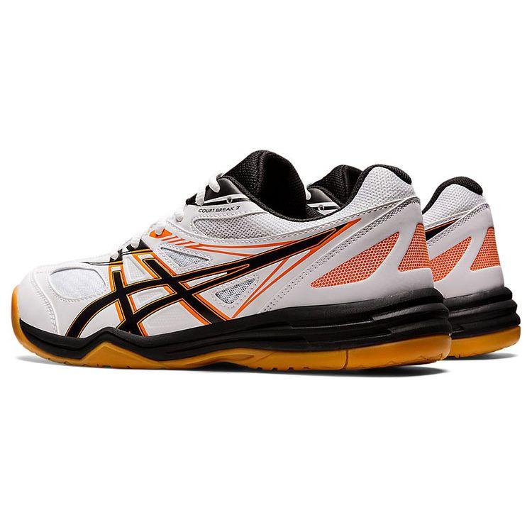 Asics Court Break 2 White Black Orange 1073A013-103