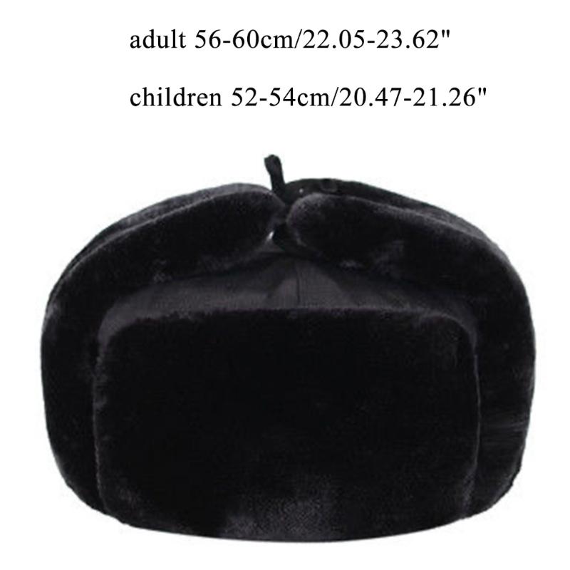 Russian Hat Autumn And Winter with Earflaps Cosplay Hat Winter Picture Props Thick Faux Fur Thicken Bucket Hat