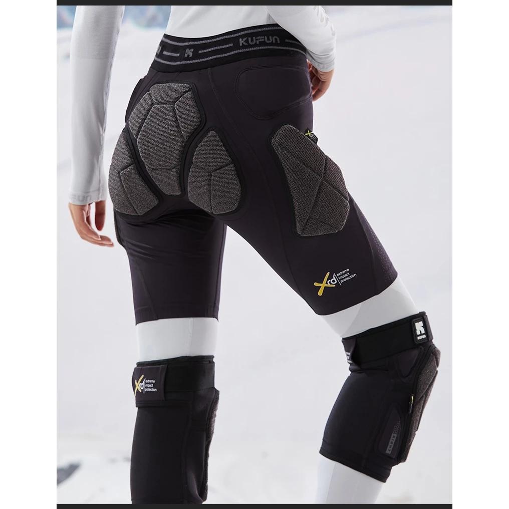 KUFUN Ski Hip Knee Protector Snowboard Inner Wear Anti Impact Protective Gear Equipment Kevlar Pad Shorts XRD Skateboard Skating