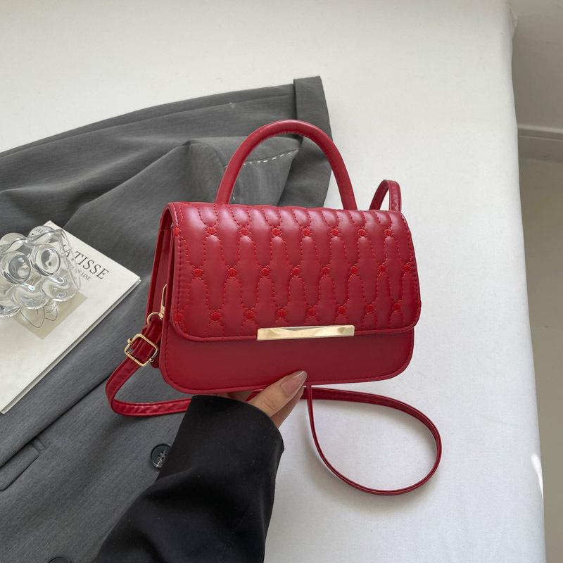 Fashion charm pu versatile bag women's new rhombus plaid handbag dinner party arm shoulder messenger bag