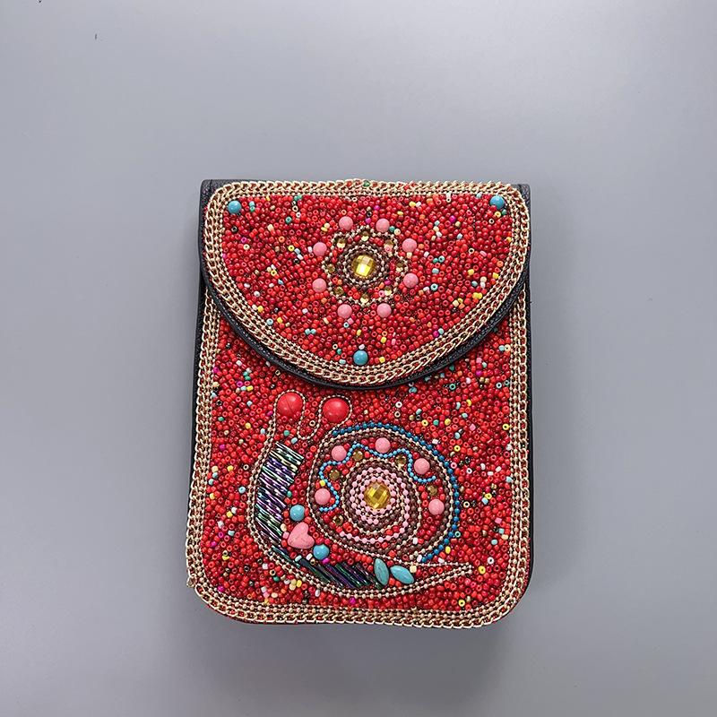 Boho Vintage Veske - Flerroms premium tekstur myk moteriktig allsidig håndlaget dusk risperler