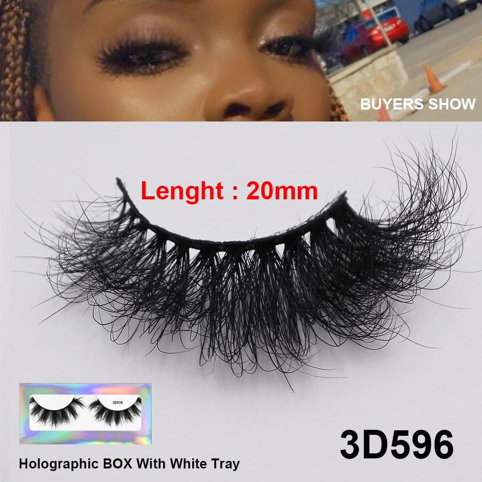 RED SIREN Strip Lashes Mink Fluffy Natural False Eyelashes 16mm 18mm Cruelty Free Reusable Wispy Mink Eyelashes Luxury Makeup