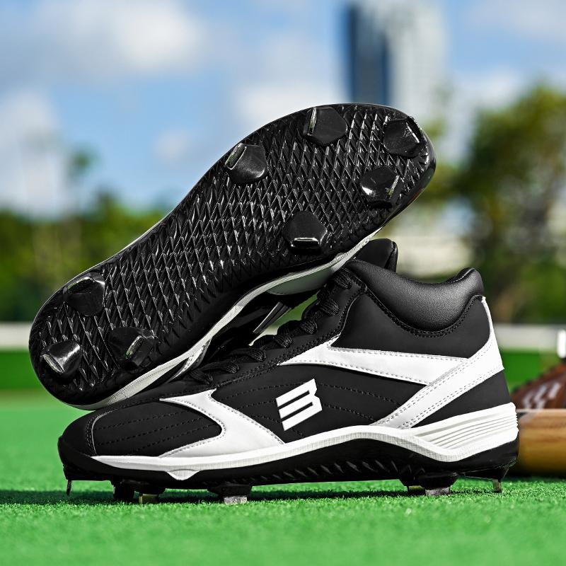 Men's Professional Baseball Shoes in Plus Size 38-47, Softball Shoes, Anti Slip Outdoor Nail Shoes, Men's Training Shoes