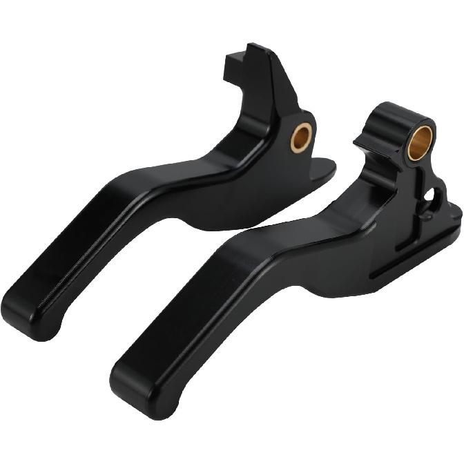CHANGCHENG Motorcycle 3 Fingers Brake Clutch Levers CNC Shorty Hand Control Lever Kit for Softail Low Rider/S Slim Sport Glide Standard Street Bob