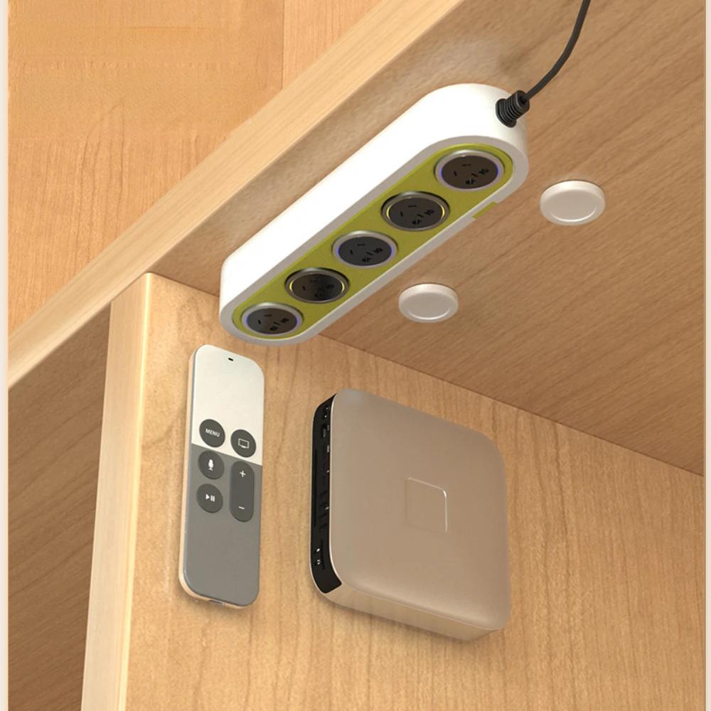 Multi-use Strong Magnetic Hooks Home Office Wall-mounted Remote Control Magnet Holder Keys Anti-Lost Hanging Organizer Hook