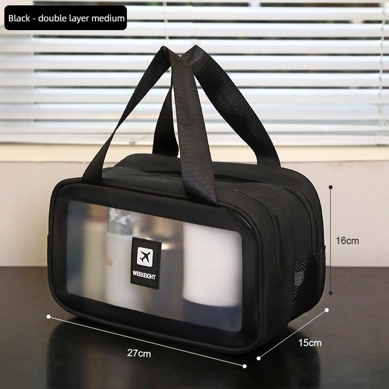 Women's Portable Cosmetic Storage Bag with Wet and Dry Separation, New Waterproof Travel Toiletry Bag