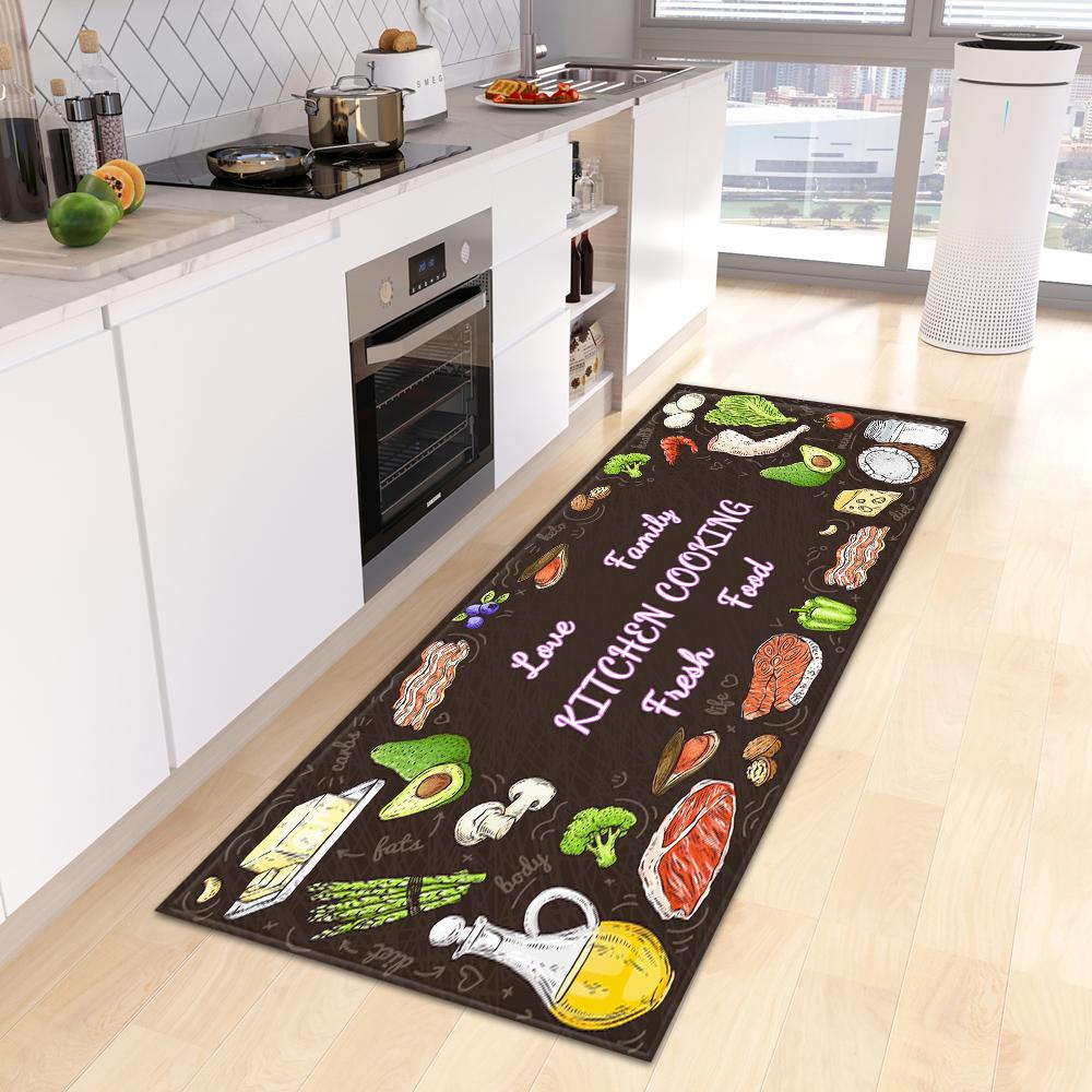 

Кухонный ковер, коврик для входной двери, коридор, гостиная, пол, нескользящий ковер, домашний коврик для ванной комнаты 50x80cm