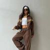 European and American fashion casual women's clothing long-sleeved contrasting sports jacket trousers suit street style suit women