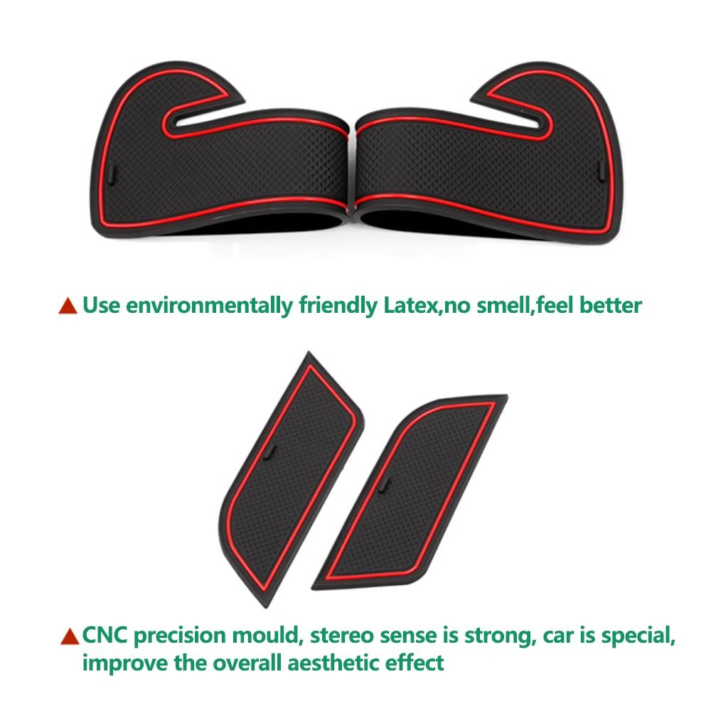For Hyundai Kona SX2 Hybird PHEV 2025 2025 16PCS Anti-slip Slot Pad Car Door Groove Mat Auto Interior Trim LHD RHD Accessories