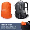 G4Free 50L Hiking Backpack with Rain Cover, USB Port & Shoe Compartment – Deep Gray (Outdoor/Camping Backpack)