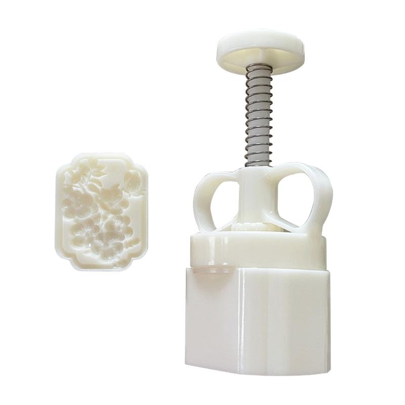 Cookie Stamps Pomegranate Flower Mooncake Mold Hand-Pressure Moon Cake Makers DIY Pastry Tool for MidAutumn Festival