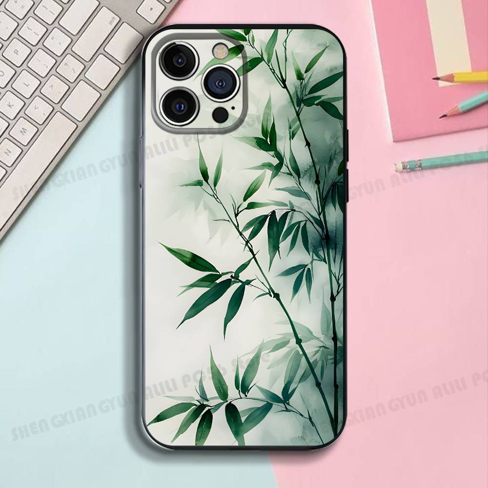 

Extremely Simple Scenery Black Phone Case For IPhone 17 16 15 14 13 12 13 12 11 Pro Max Plus XS XR Silicone Soft Back Cover iPhone17air