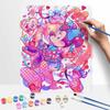Disney Digital Oil Painting Minnie Mouse Romantic Heart Pink Aesthetic Painting Art Handmade Diy Gift Home Decoration