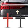 Cross Model Car Stickers Durable Zinc Alloy 3D Waterproof Scratch Cover for Auto Body Decoration