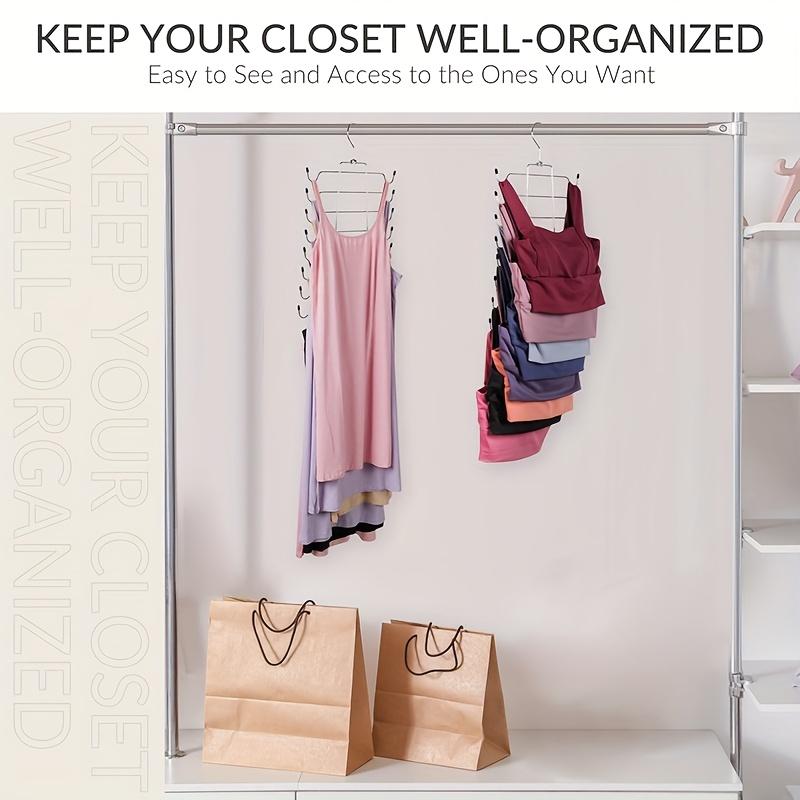 Metal Underwear Hanger with Multiple Layers To Save Space, Thick and Seamless Design, Suitable for Tank Tops and Chest Storage