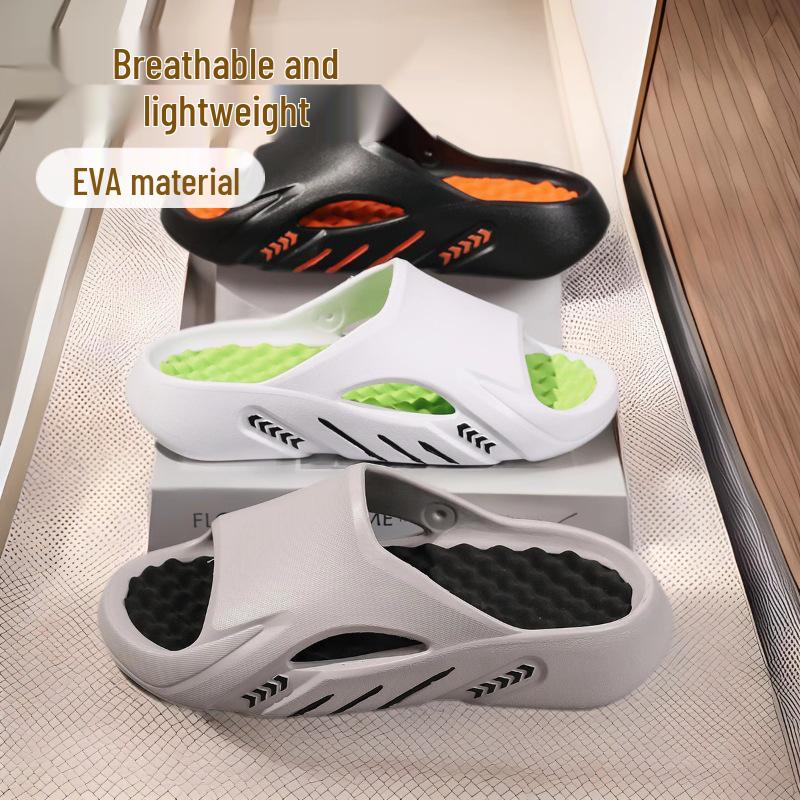 Men's Classic EVA Slippers - Summer Massage Beach Sandals with Thick Sole